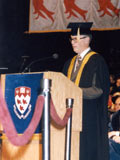 Principal Shapiro's Installation, 1994. Photo Credit: Service des Affaires Universitaires Universit McGill/McGill Reporter. MUA PL052281.