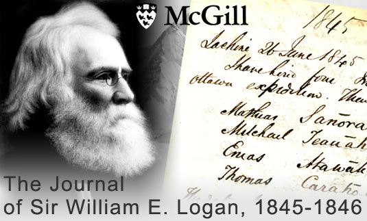 The Journal of William E. Logan, 1845-1846 :: Digital Gallery, McGill University Archives