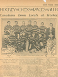 New York Herald, Photo of McGill Hockey Team, 1911