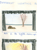 "Waiting for Godot" (storyboard describing lighting)