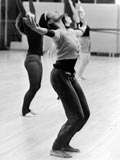 Unidentified females in dance class. (photo 1981). MUA PR033860.
