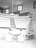 Two nurses in a hospital operating theatre. (photo ca. 1910). MUA PR026166.