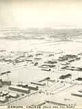 Source: Vincent M. Jolivet and D.H. Kennedy, Engineering Essay: Dawson College, 1945-1950. Aerial view [of Dawson College] from south.