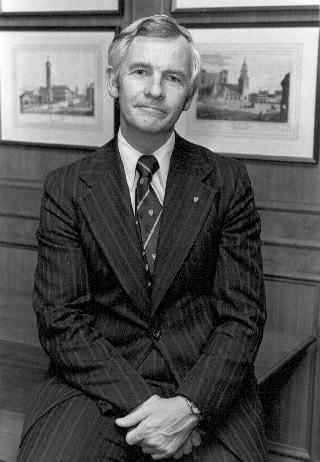 Principal David Lloyd Johnston, 1981. MUA PR031398.
