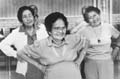 Photo of Mrs. H. Kobayakawa in a Seniors’ exercise class.