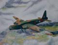 Wellington Bomber in flight