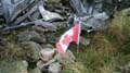 The crash site at Carreg Goch, May 2006