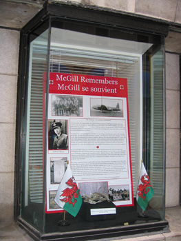 2006 Remembrance display about Wellington MF509, McGill University, Montreal