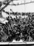 Students in front of the Administrative Building. (photo 1969). MUA PR000389.