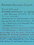 Source: War Records Office, William Joseph Allison.