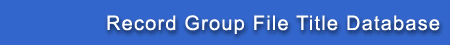 Record Group, Executive and Administrative Bodies